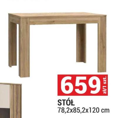 Stół 78,2x85,2x120 cm promocja w Merkury Market