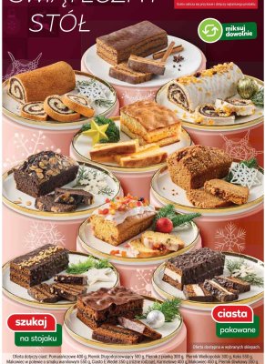 Ciasta na świąteczny stół różne rodzaje promocja w Stokrotka