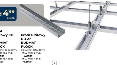 Profil sufitowy UD 27 BUDMAT PŁOCK promocja w PSB Mrówka