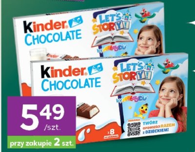 Czekolada Kinder Chocolate promocja w Stokrotka