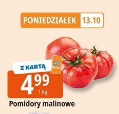 Pomidory malinowe premum promocja w Leclerc