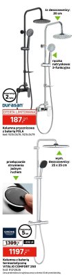Kolumna prysznicowa z baterią POLA Durasan promocja w Leroy Merlin
