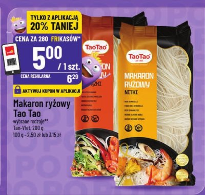 Makaron ryżowy Tao Tao promocja w POLOmarket