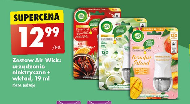 Odświeżacz paradise island mango & brzoskwinia Air wick electric essential oils promocja