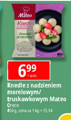 Knedle z nadzieniem morelowym Mateo dębica promocja