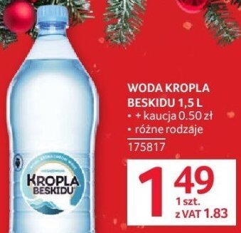 Woda Kropla Beskidu 1.5L promocja w Selgros