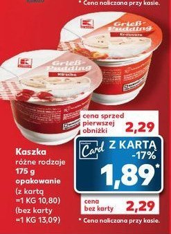 Kaszka truskawkowa K-classic promocja