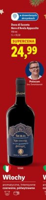 Wino Duca di Sasseta Nero d'Avola Appassite promocja w Lidl