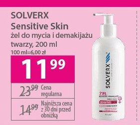 Żel do mycia twarzy Solverx rosacea promocja