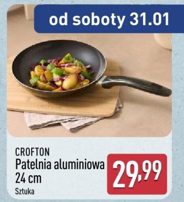 CROFTON Patelnia aluminiowa 24 cm promocja w Aldi