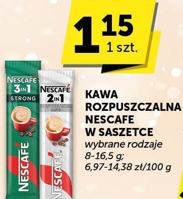 Kawa rozpuszczalna Nescafe w saszetce wybrane rodzaje promocja w Euro Sklep