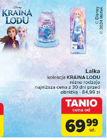 Lalka elsa frozen Mattel promocja