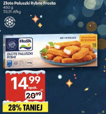 Złote Paluszki Rybne Frosta promocja w Delikatesy Centrum