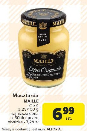 Musztarda oryginalna dijon Maille promocja