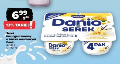 Serek homogenizowany o smaku waniliowym 4-pak promocja w Netto