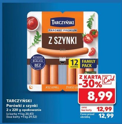 Parówki z szynki Tarczyński promocja