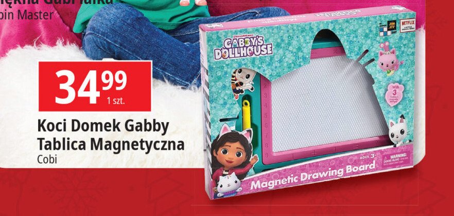 Tablica magnetyczna koci domek gabi promocja