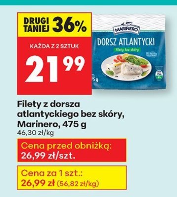 Filety z dorsza atlantyckiego bez skóry  promocja w Biedronka