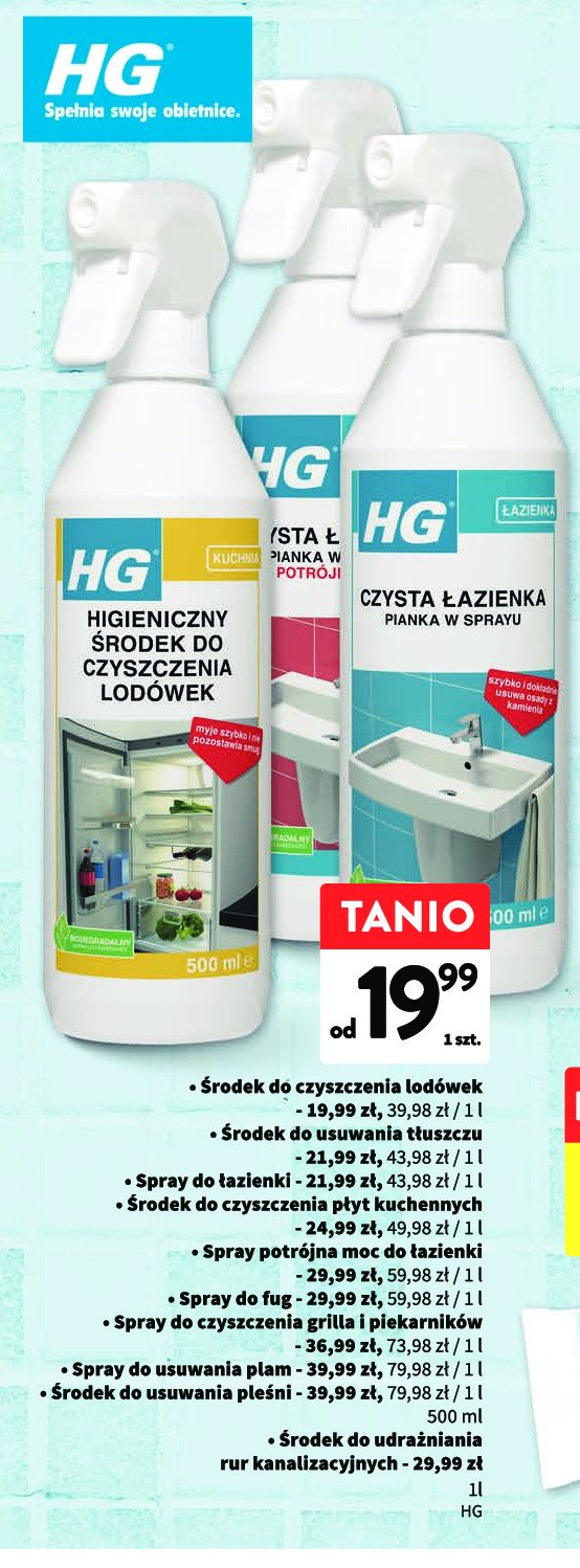 Środek czyste fugi gotowy do użycia HG PŁYTKI promocja