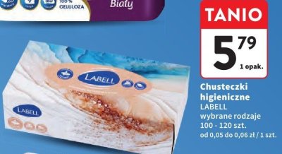 Chusteczki higieniczne Labell promocja w Intermarche