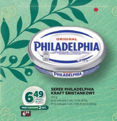 Serek Philadelphia Kraft śmietankowy Original promocja w Stokrotka