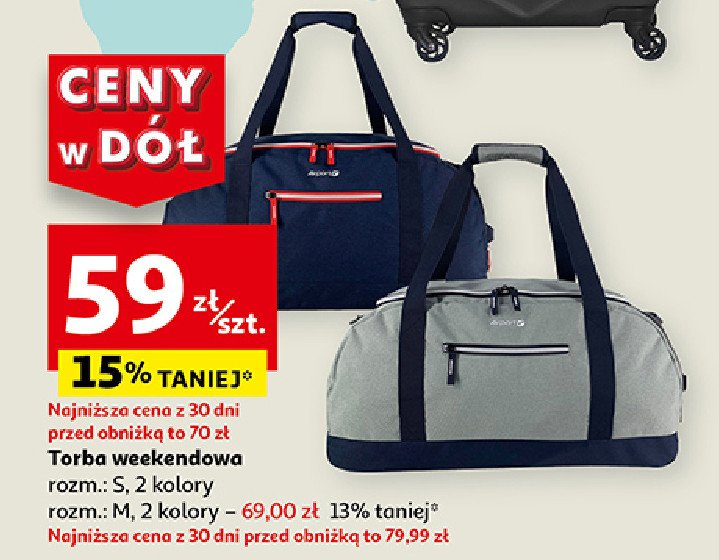 Torba podróżna club rozm. m 60 l szara Airport promocja