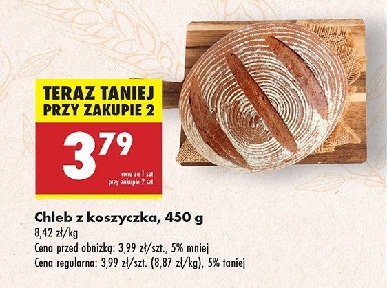 Chleb z koszyczka promocja w Biedronka