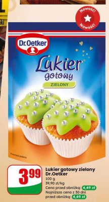 Lukier gotowy zielony  promocja w Dino