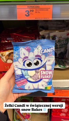 Żelki Christmas Snow Flakes promocja w Biedronka