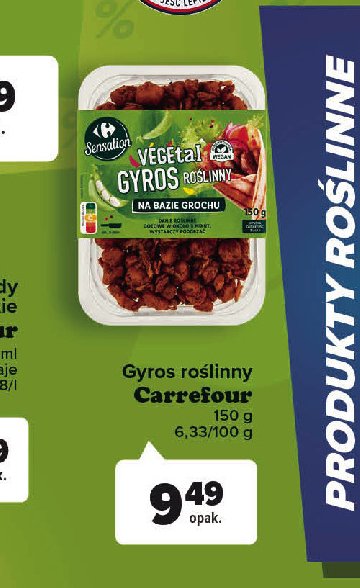 Gyros roślinny Carrefour sensation promocja