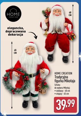 Tradycyjna figurka Mikołaja, różne rodzaje promocja w Aldi