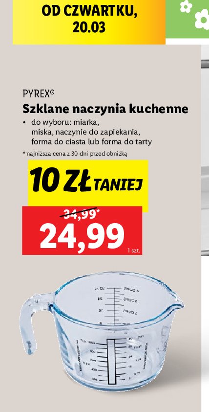 Miarka kuchenna 1 l Pyrex promocja w Lidl