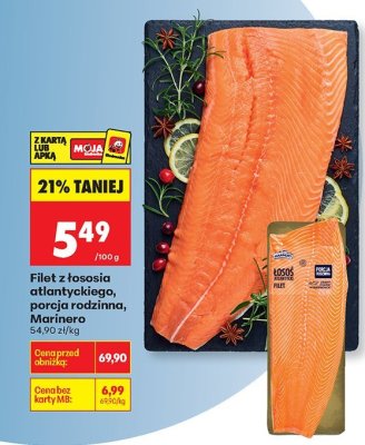 Filet z łososia atlantyckiego, porcja rodzinna, Marinero promocja w Biedronka