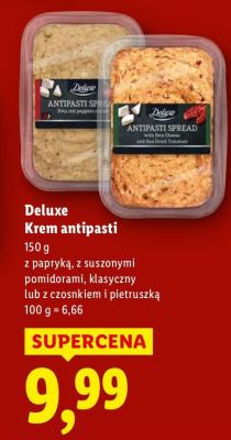 Krem antipasti 150 g z papryką, z suszonymi pomidorami, klasyczny lub z czosnkiem i pietruszką promocja w Lidl
