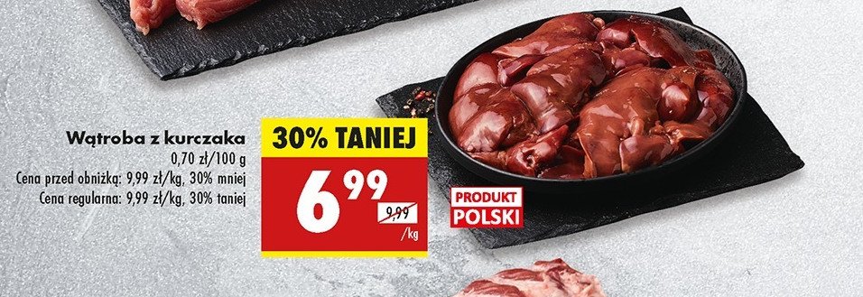 Wątróbka z kurczaka polska promocja w Biedronka