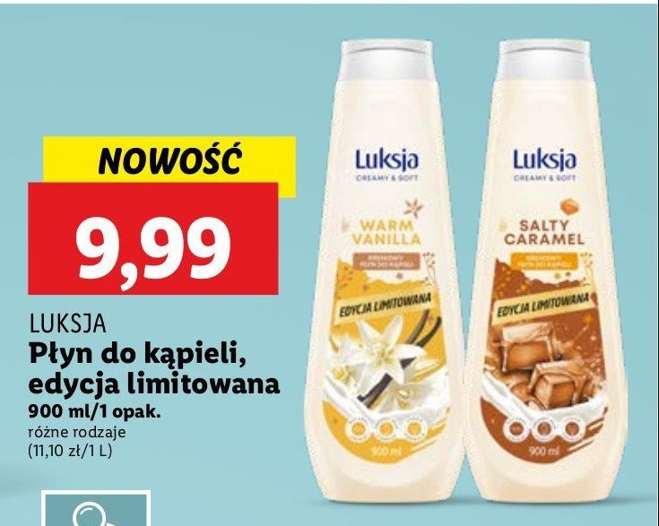 Płyn do kąpieli warm vanilla Luksja creamy & soft promocja