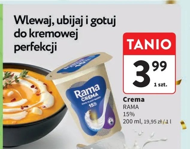 Śmietana 15 % Rama promocja