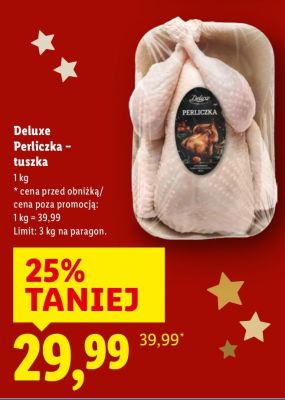 Perliczka tuszka promocja w Lidl