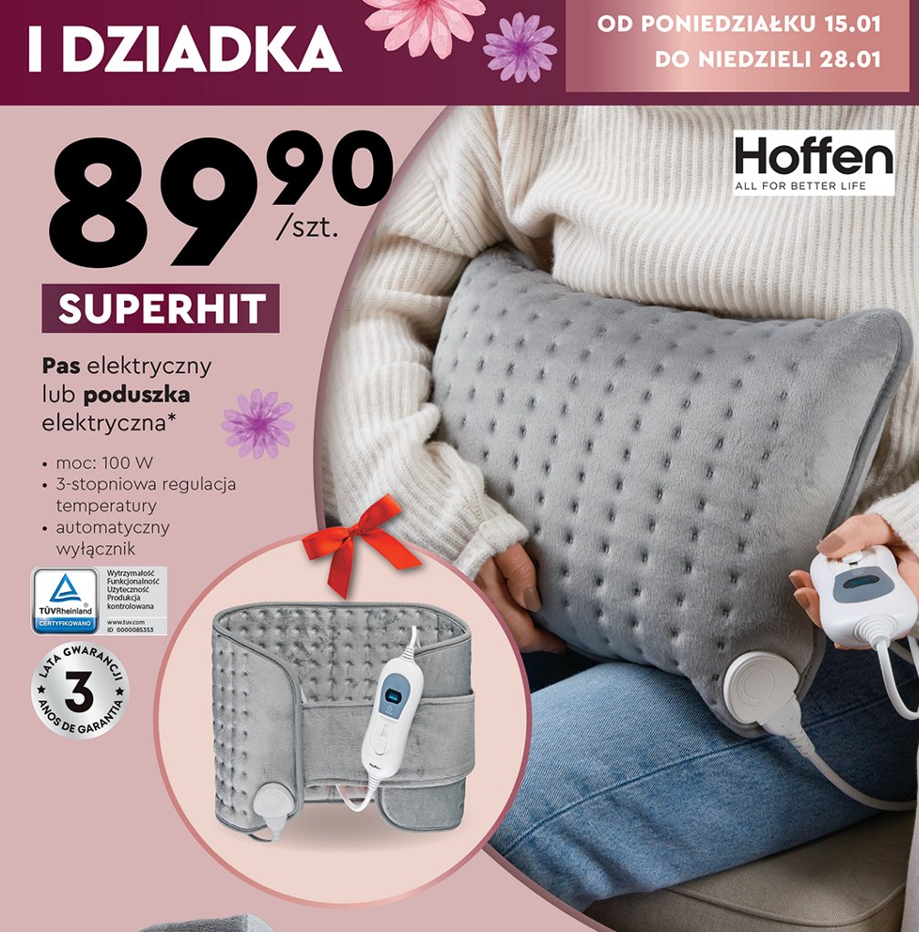 Poduszka elektryczna Hoffen promocja