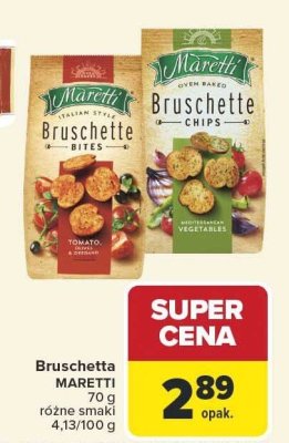 Chipsy Bruschetta MARETTI różne smaki promocja w Carrefour