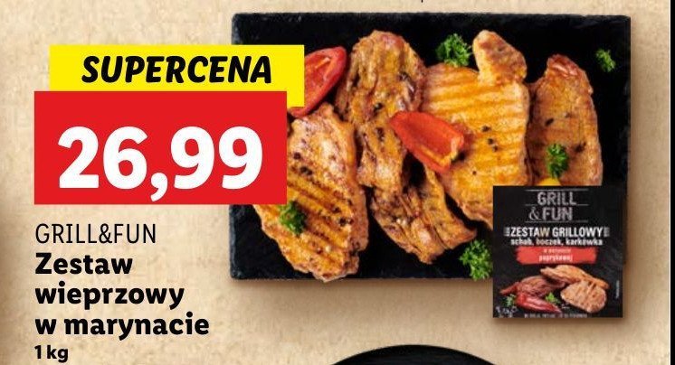 Zestaw wieprzowy w marynacie Grill and fun promocja