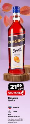 Likier Ranginio Spritz promocja w Netto