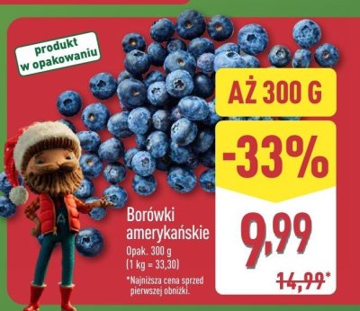 Borówki promocja w Aldi