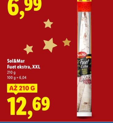 Sol&Mar Fuet ekstra, XXL promocja w Lidl