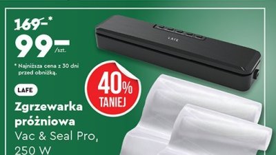 Zgrzewarka próżniowa Vac & Seal Pro, 250 W Lafe promocja w Biedronka