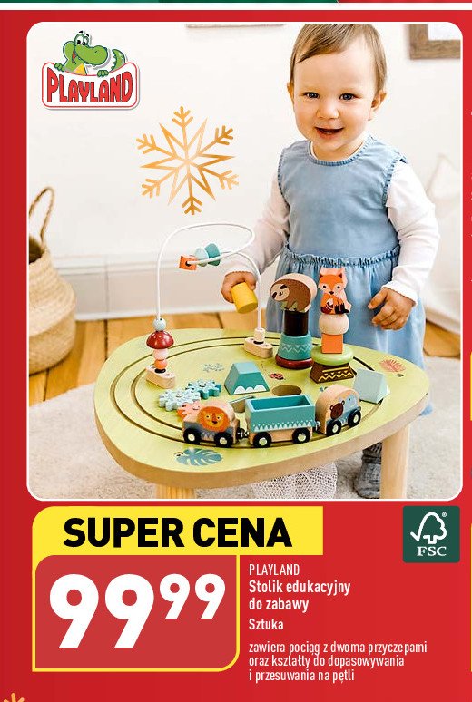 Stolik edukacyjny do zabawy Playland promocja
