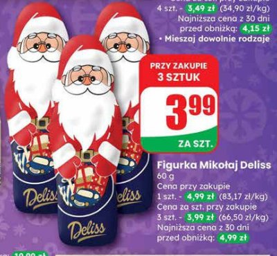 Figurka Mikołaj Deliss promocja w Dino