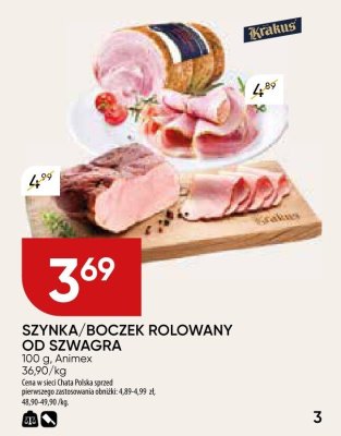 Szynka/boczek rolowany od szwagra promocja w Chata Polska