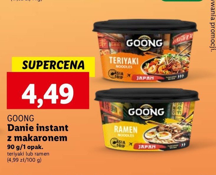 Danie teriyaki Goong promocja