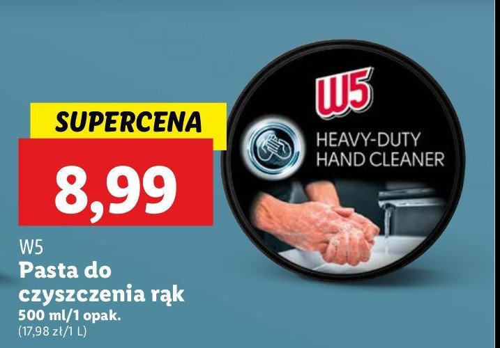 Pasta do czyszczenia rąk W5 promocja